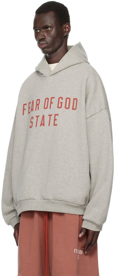 Суитчър Fear of God Designer Logo Hoodie Сиво | 192BT246251F, 3