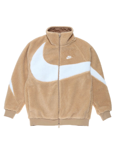 Яке Nike Big Swoosh Reversible Boa Jacket Hemp White Бежово | BQ6546-200