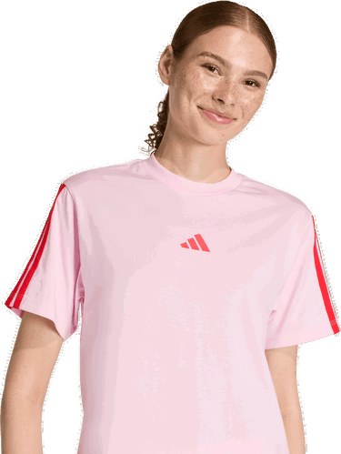 Тениска adidas Originals Short Sleeve T-Shirt Essentials 3 Stripes Розово | kc5199, 4