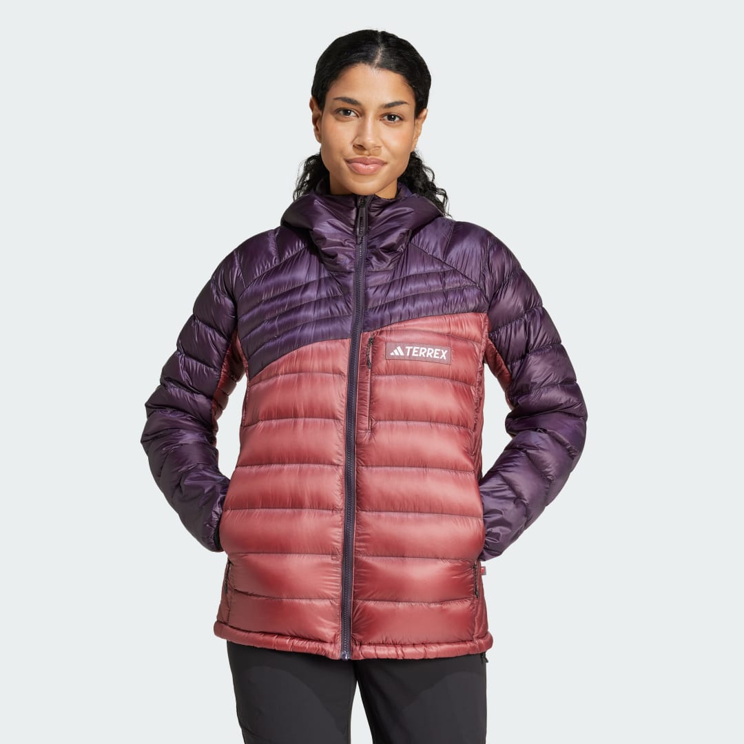 Пухо яке adidas Performance Terrex Xperior Cold.Rdy Down Hooded Jacket Лилаво | IM8189, 0