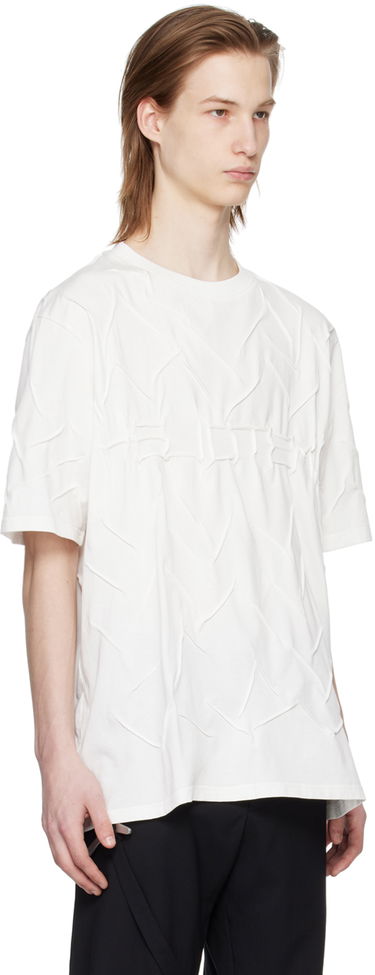 Тениска HELIOT EMIL Quadratic Embroidered T-Shirt Бяло | PRESS24_M_09_099_WHT02, 1