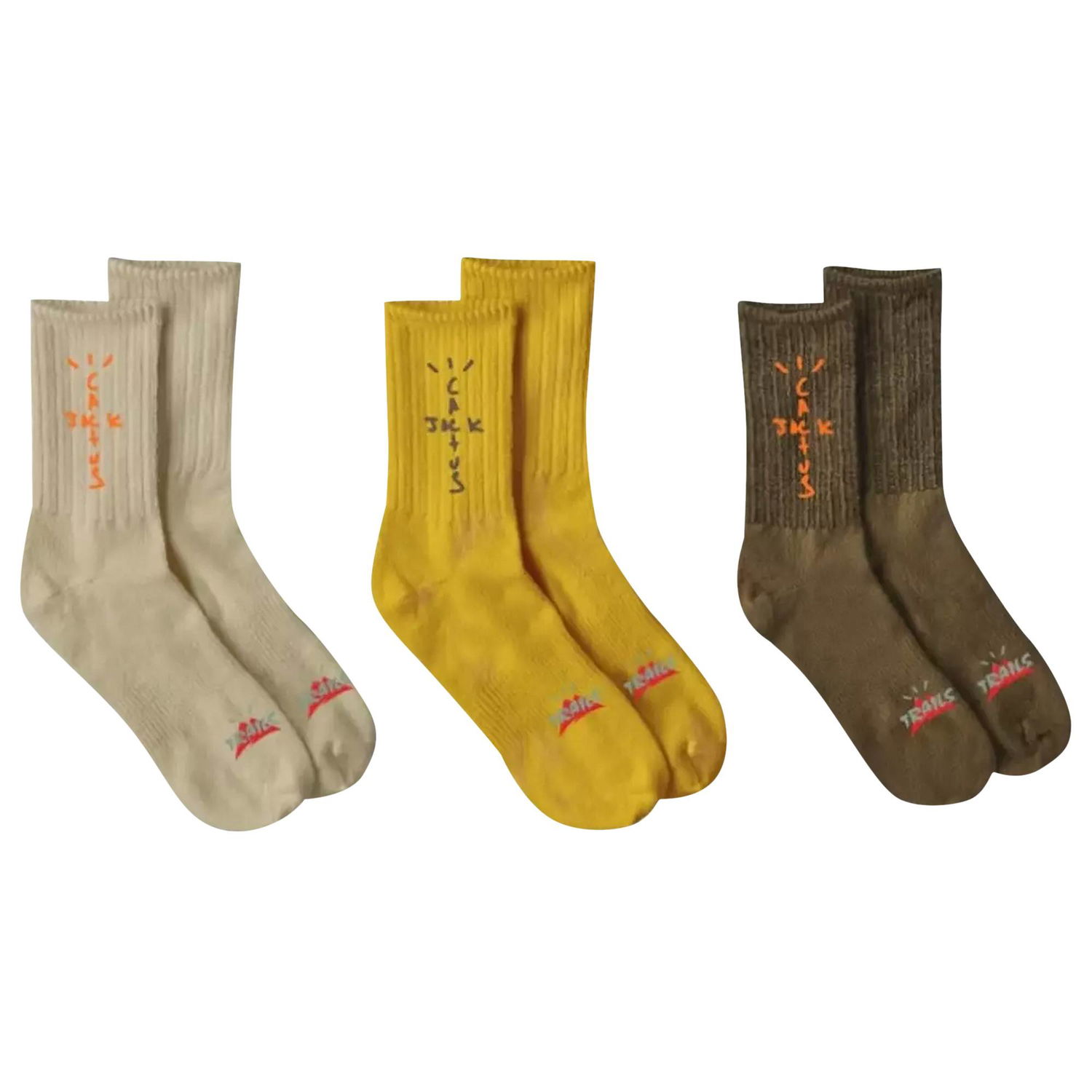 Бельо и чорапи Cactus Jack by Travis Scott Cactus Trails Hiking Socks Pack Многоцветен | CJNT AS25 BROW, 1