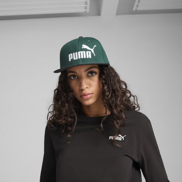 Шапка с козирка Puma ESS No. 1 Logo Flatbrim Cap Зелено | 025992_01, 1