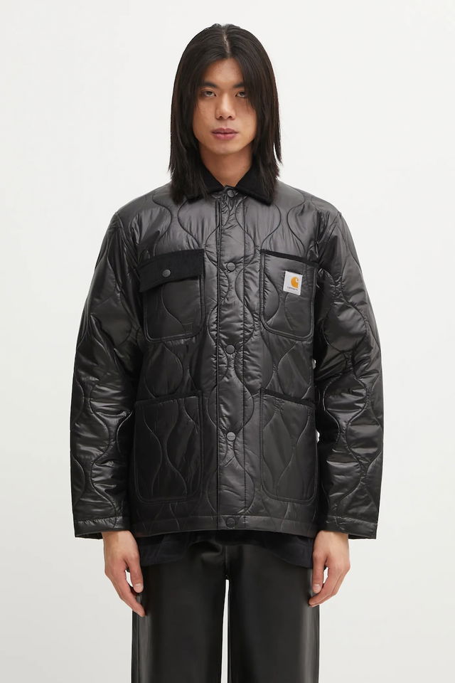 Quilted Corduroy Collar Pocket Jacket Oscar Chore Liner