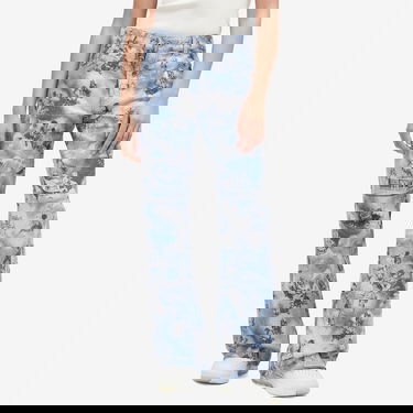 Дънки Off-White Off-White Fresco Tapestry Wide 5 Pocket Jeans Size 30 Синьо | OWYA062S25FAB0014200, 2