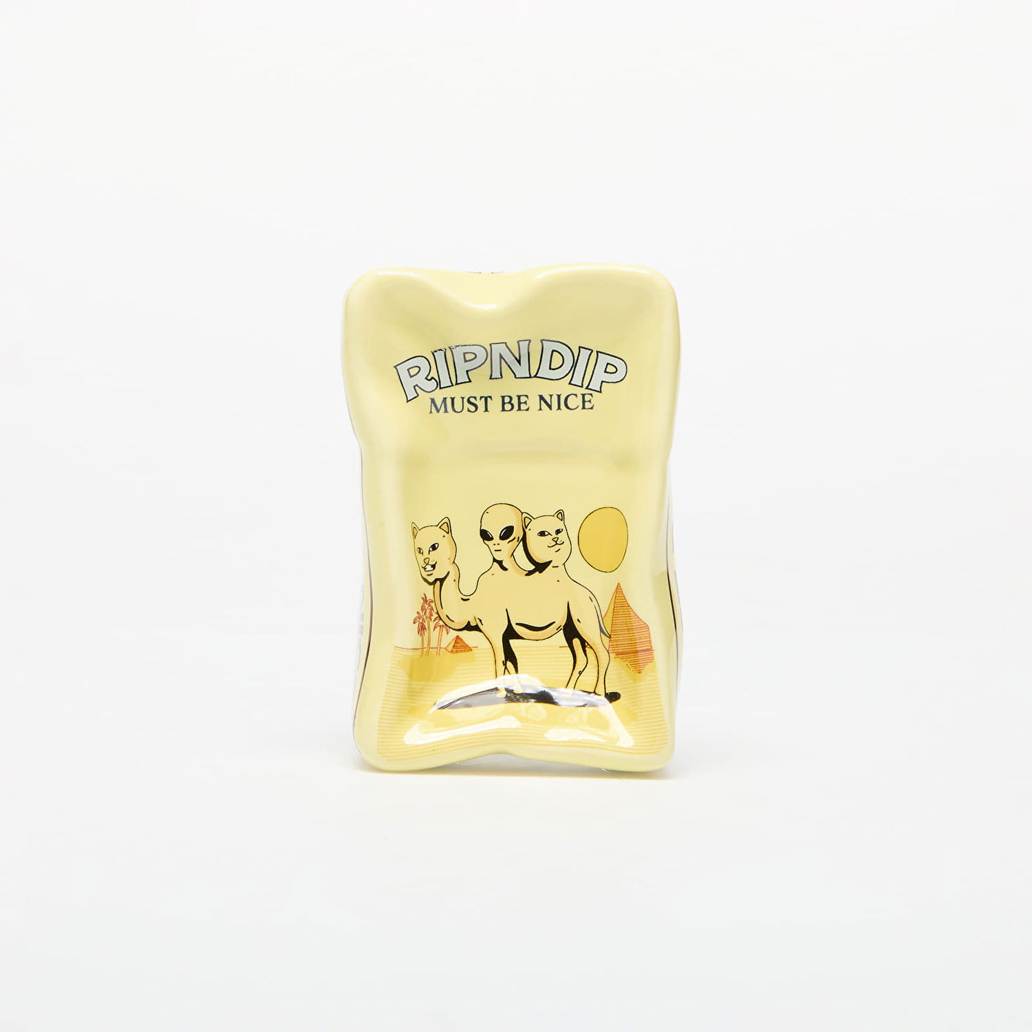 Домашен декор RIPNDIP Barnum Ceramic Ash Tray Yellow Universal Жълто | RNDFAL24260, 1