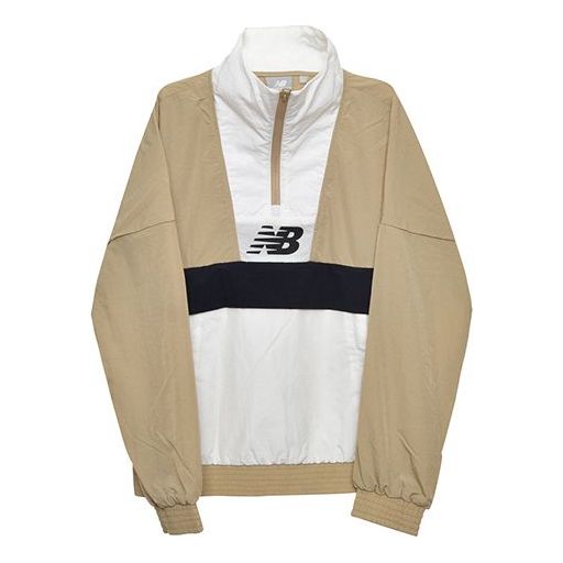 Ветровка New Balance Woven Stand Collar Half Zipper Jacket Бежово | NA933012-IV, 0