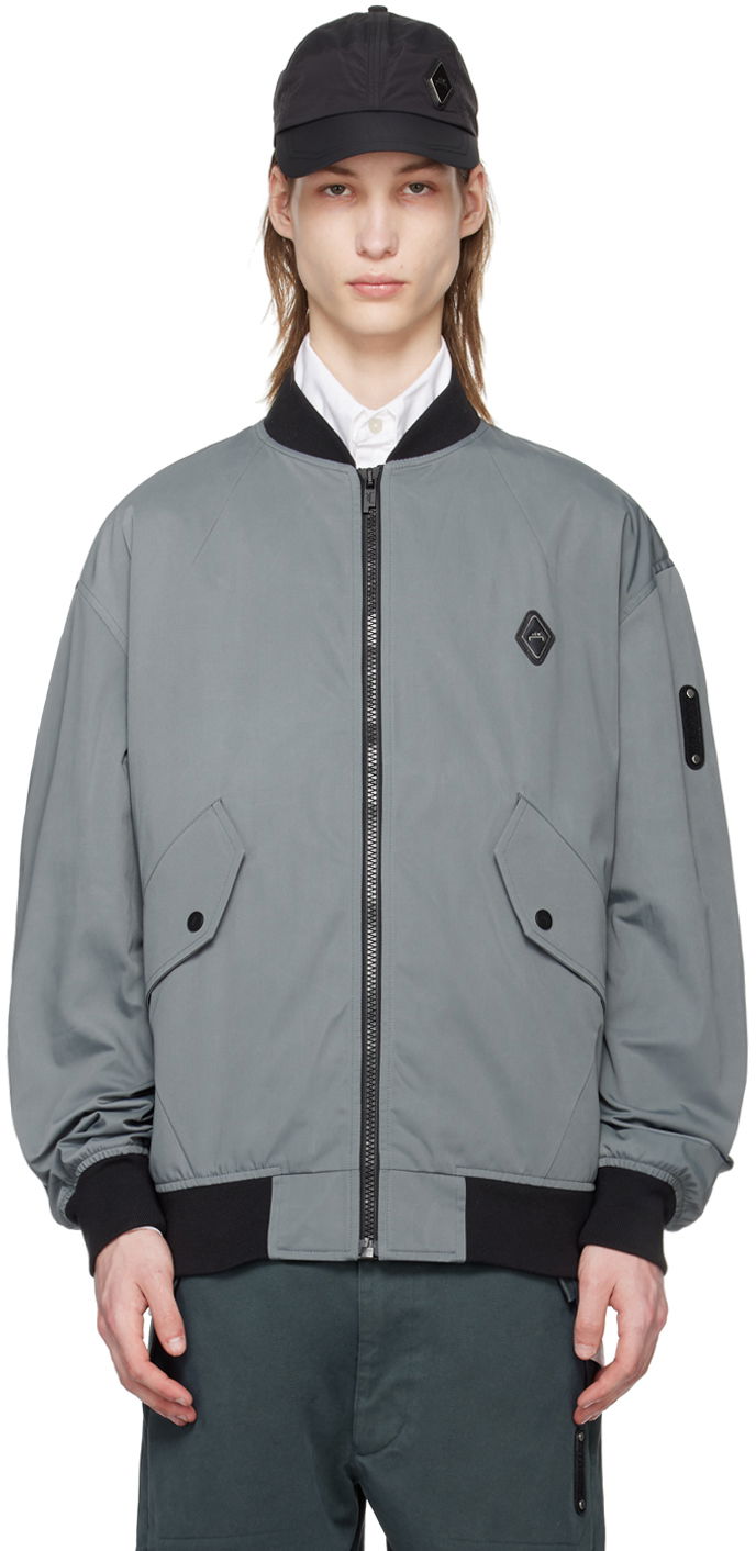 Яке бомбър A-COLD-WALL* Cinch Bomber Jacket Сиво | ACWMO240, 0