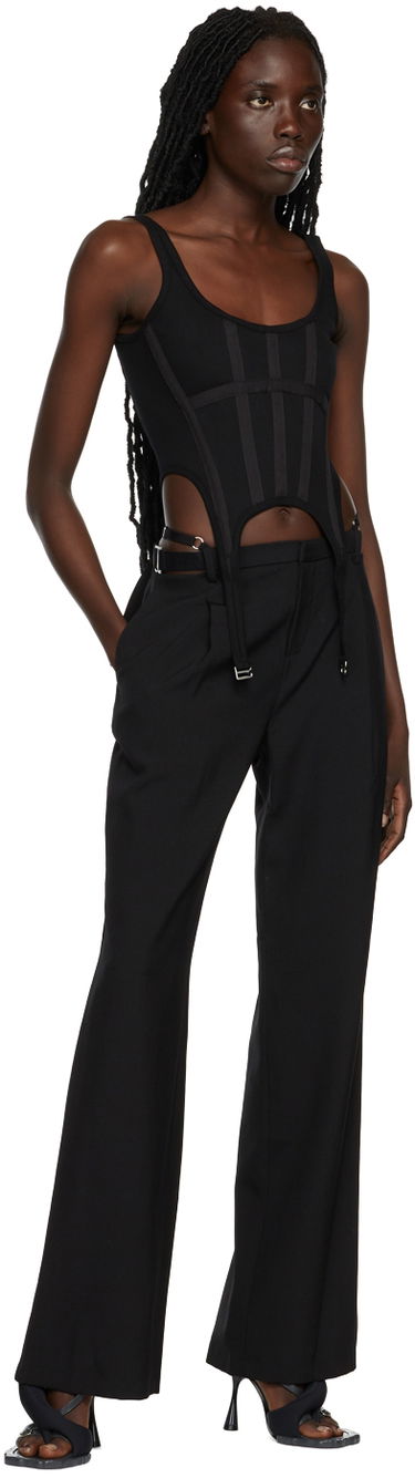 Панталони Dion Lee Dion Lee Lingerie Wool Trousers Черно | C2279P22, 4