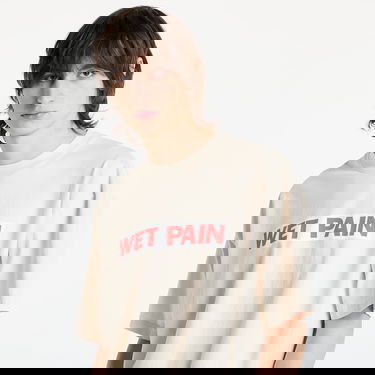 Тениска Pleasures PLEASURES Wet Pain T-Shirt Бежово | P25SP066 CREAM, 4