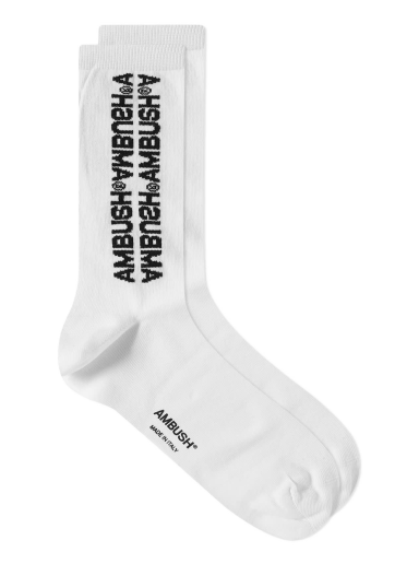 Чорапи Ambush Logo Sock Бяло | BMRA014S23KNI0010110