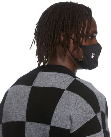 Аксесоари Off-White Off-White Logo Print Face Mask Черно | OMRG003F21FAB0051001, 2