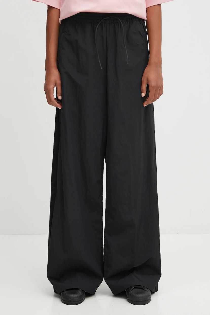 Панталони Y-3 Y-3 High-Waisted Wide-Leg Nylon Pants Черно | KC8369