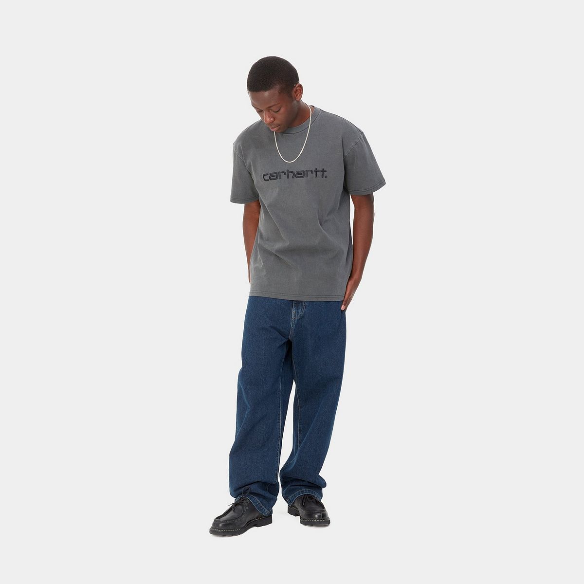 Дънки Carhartt WIP Landon Pant "Blue stone washed" Тъмно синьо | I030468_01_06, 1
