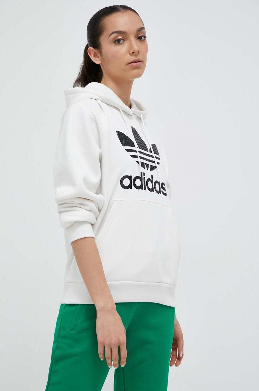 Суитчър adidas Originals Zebra Animal Print Infill Hoodie Бяло | IJ7773, 0