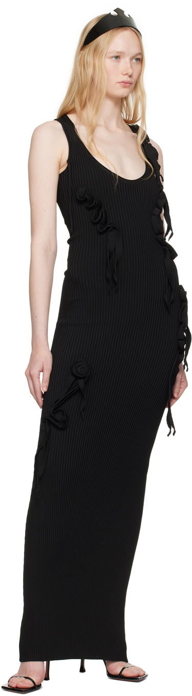 Pокля Coperni Coperni Knitted Ribbon Tank Maxi Dress Черно | COPML144Y3011, 3