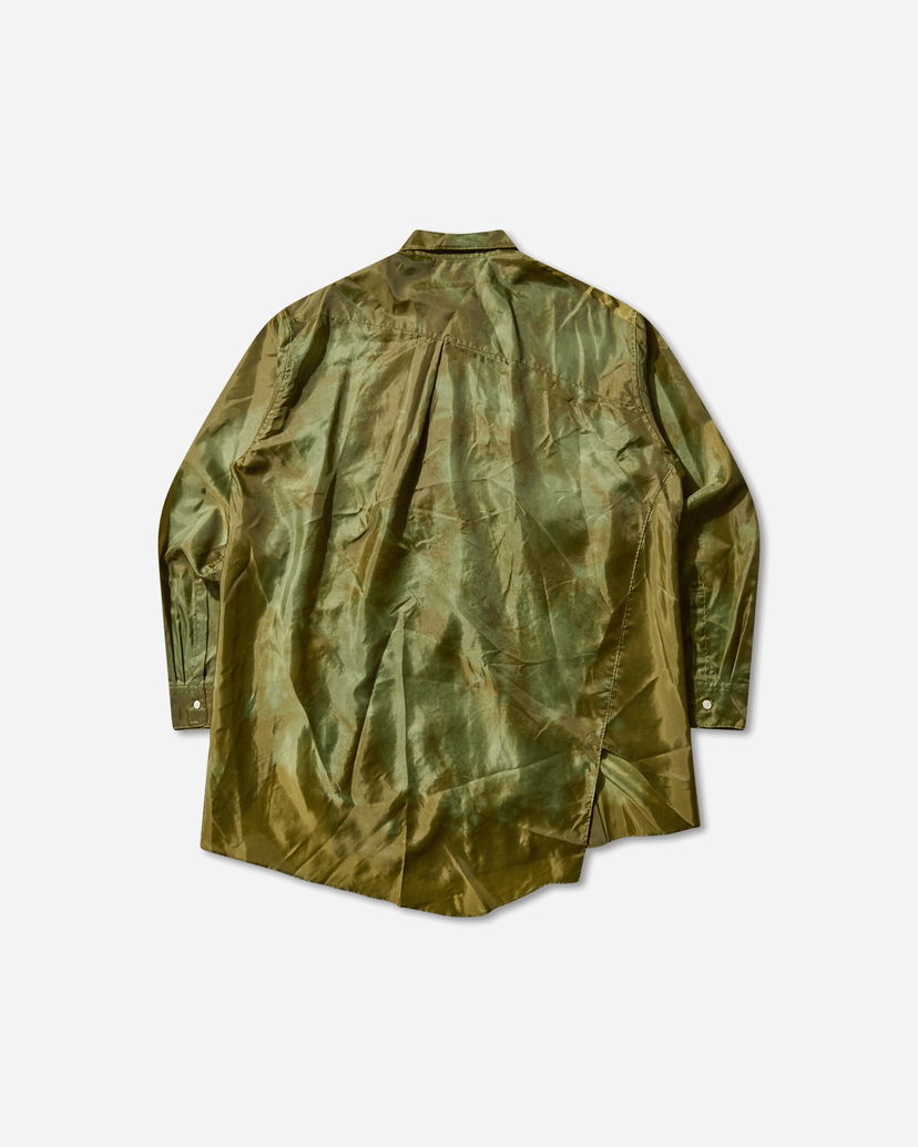 Риза Comme des Garçons Asymmetrical Shirt Зелено | PP-B006-W25 1