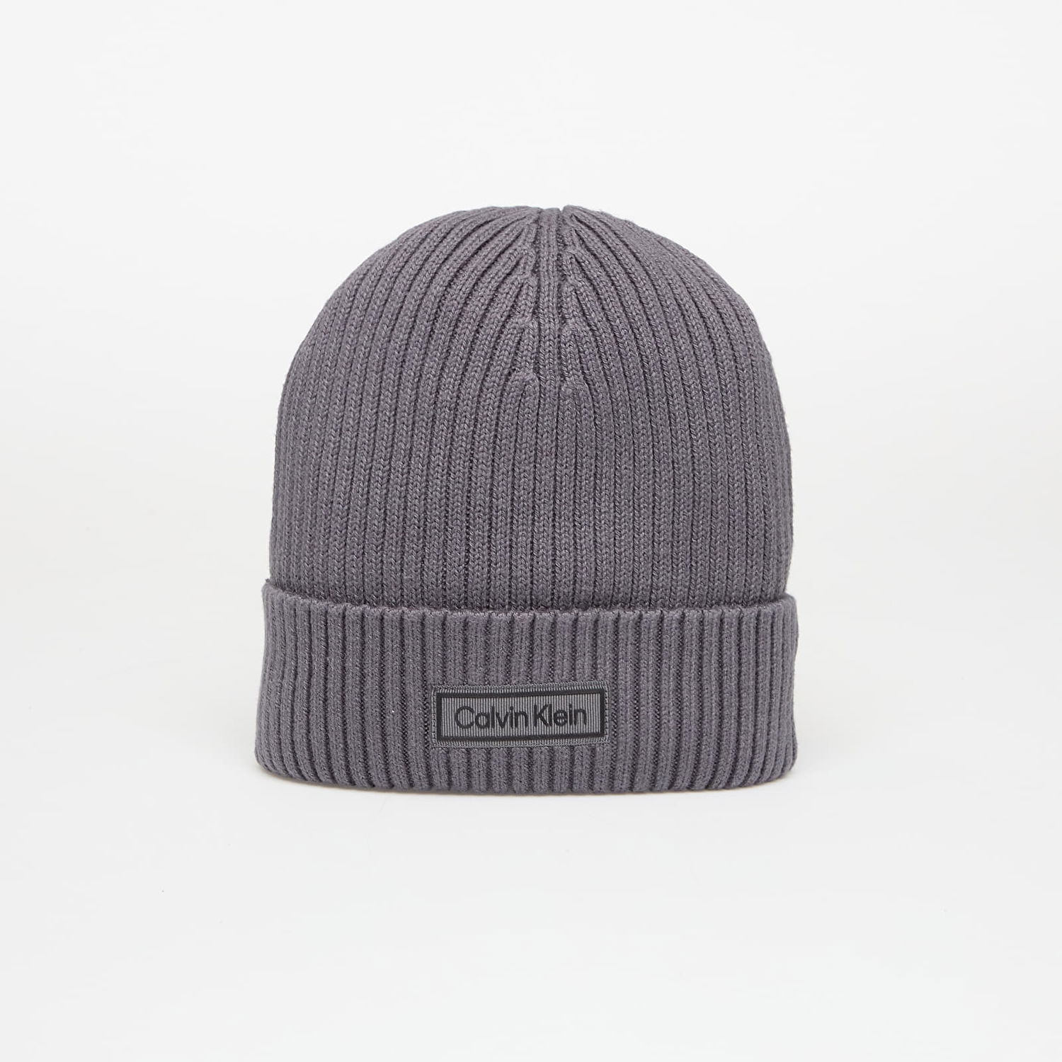 Шапка CALVIN KLEIN Patch Chunky Rib Cotton Hat Сиво | LV04D8053G PCX, 0