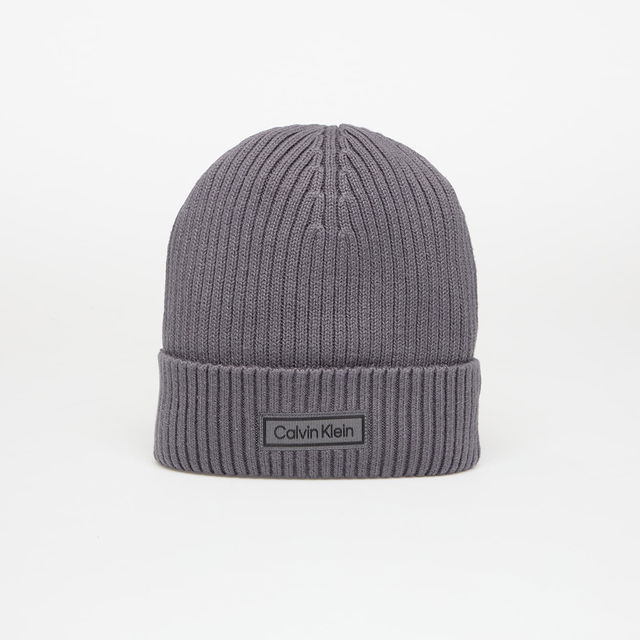 Patch Chunky Rib Cotton Hat