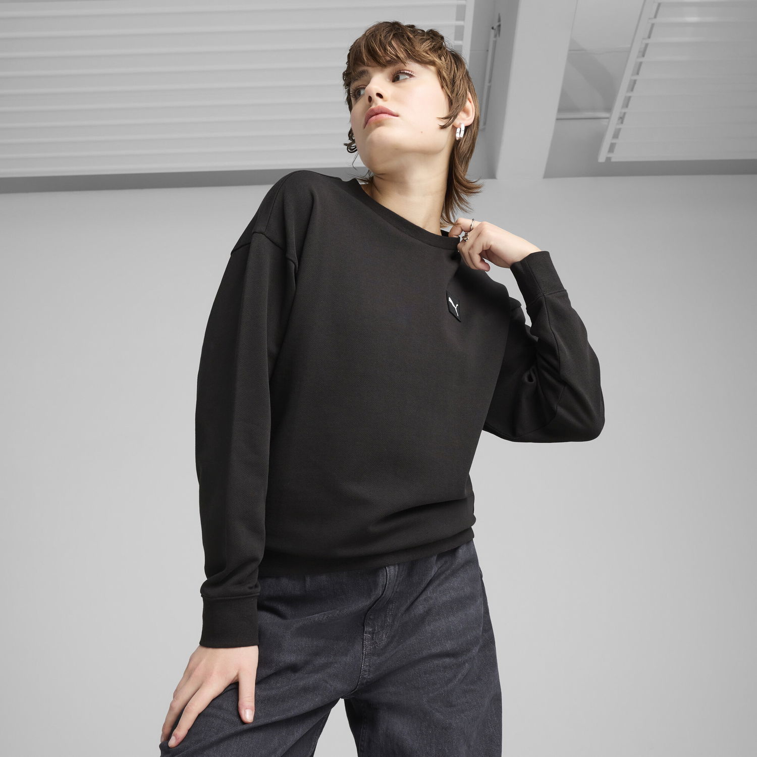 Суитчър Puma ESS Elevated Comfort Sweatshirt Черно | 685017_01, 0