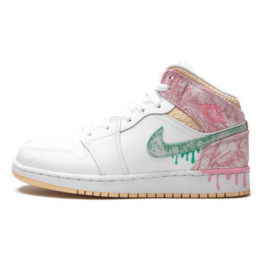 Кецове и обувки Jordan Air Jordan 1 Mid SE GS "Ice Cream" Бяло | DD1666-100, 0