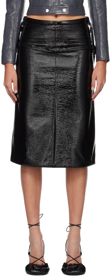 Пола Courrèges One Strap Midi Skirt Черно | 423CJU127VY0014, 0