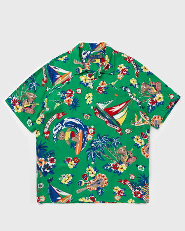 Риза Polo by Ralph Lauren CLADY1PKSSS-SHORT SLEEVE-SPORT SHIRT Зелено | 710936597001, 0