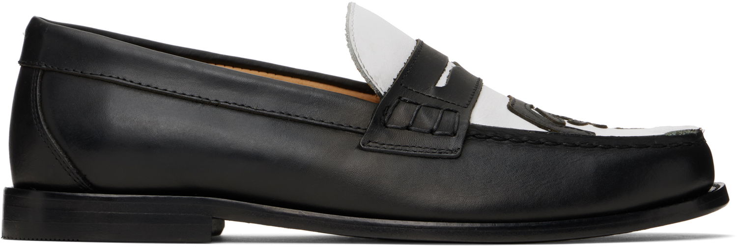 Кецове и обувки KidSuper KidSuper Patchwork Penny Loafers Черно | SS25-SHO-06, 0