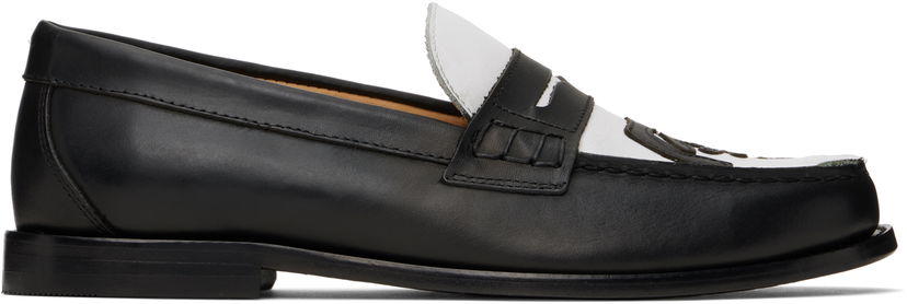 Кецове и обувки KidSuper KidSuper Patchwork Penny Loafers Черно | SS25-SHO-06