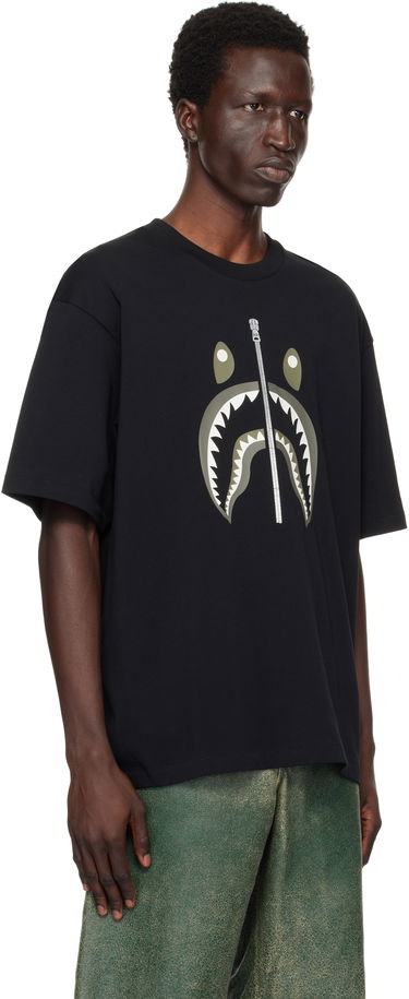 Тениска BAPE Shark #2 T-shirt Черно | 001TEK701312M, 1