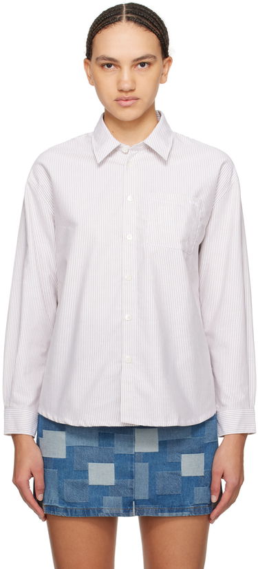 Риза A.P.C. Boyfriend Shirt Бежово | COGUH-F12550, 0