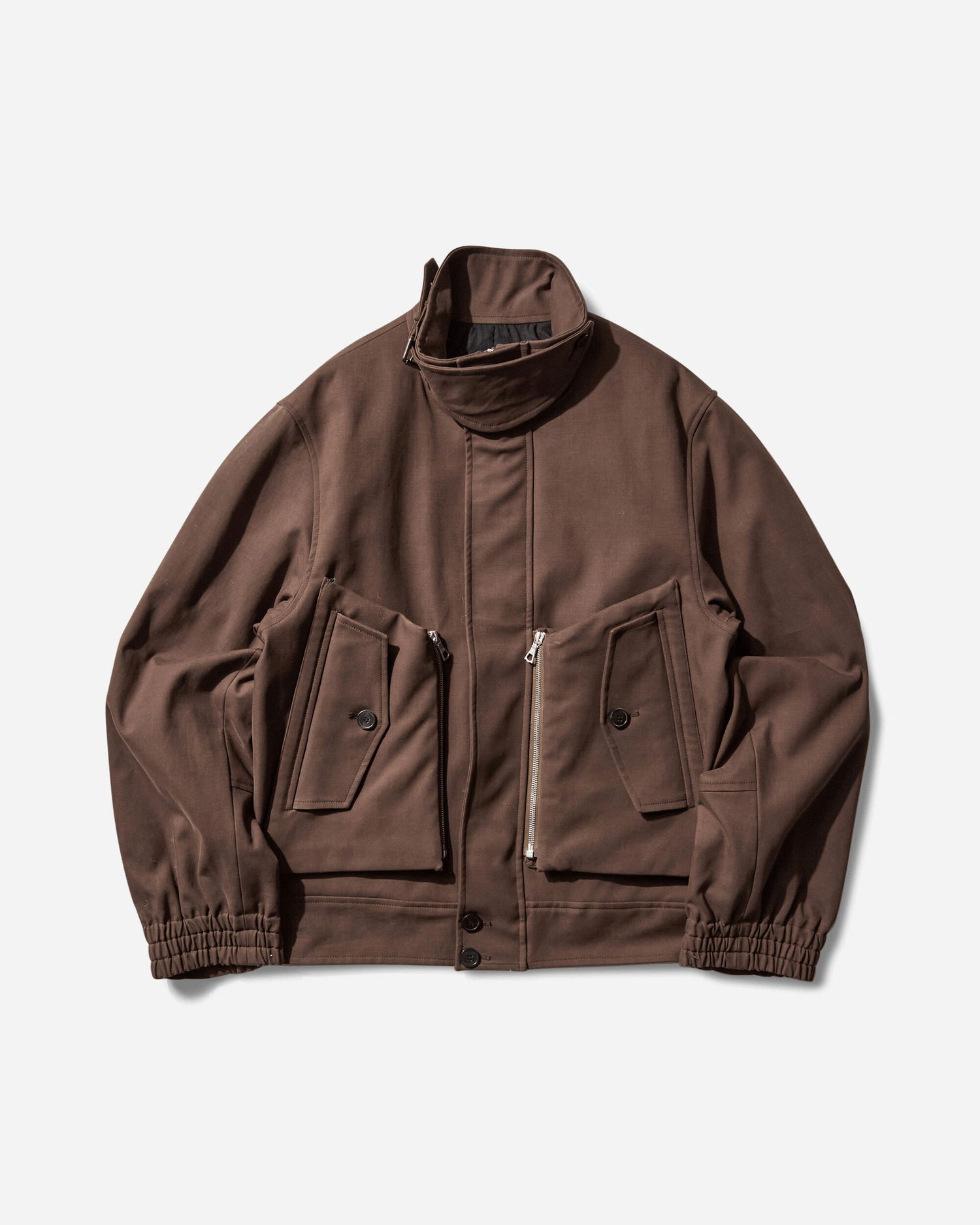 Яке Dries Van Noten Overdyed Shell Jacket Кафяво | 252-020565-2106 705, 1