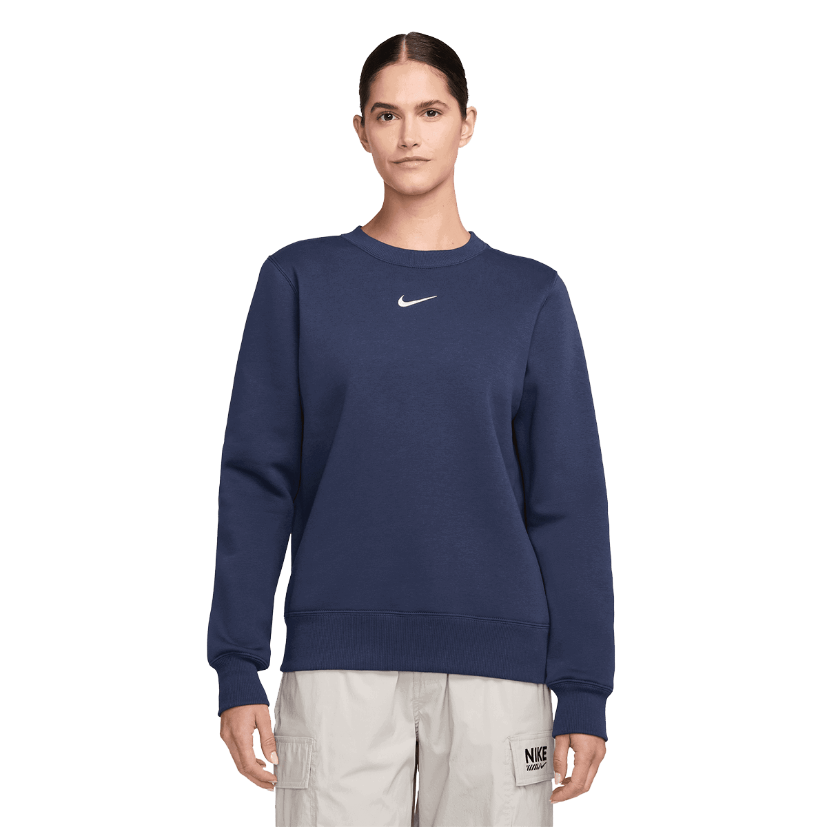 Суитчър Nike Phoenix Fleece Standard Crew Sweatshirt Тъмно синьо | DQ5751-410, 0