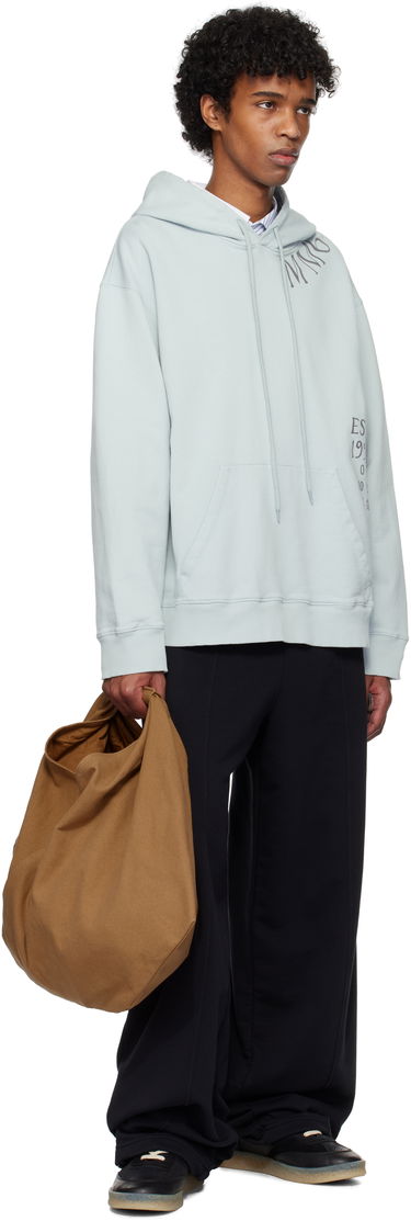 Суитчър Maison Margiela MM6 Maison Margiela Printed Hoodie Зелено | SH0GU0026 M25012, 3