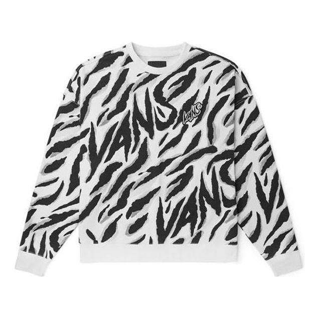 Пуловер Vans Vans Tiger Stripes Pattern Pullover Бяло | VN0002BPYM8, 0