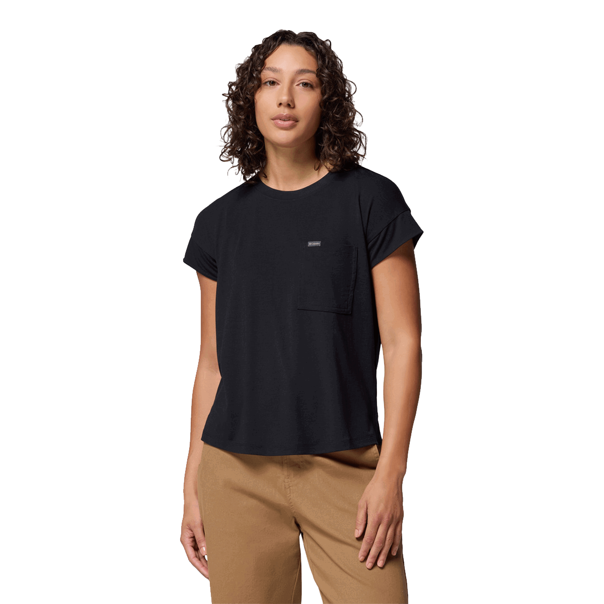 Тениска Columbia Daniela Falls Short Sleeve T-Shirt with Pocket Черно | 2135881010, 0