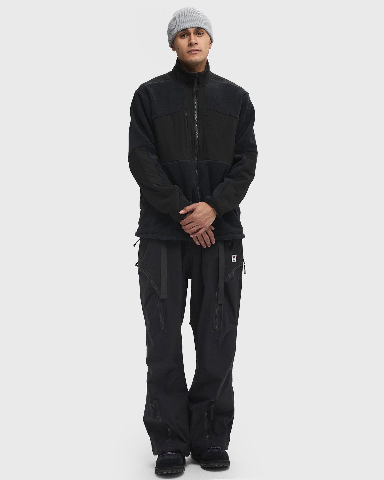 Яке бомбър Snow Peak Double Face Fleece Jacket Черно | SW-24AU007-BLACK, 1