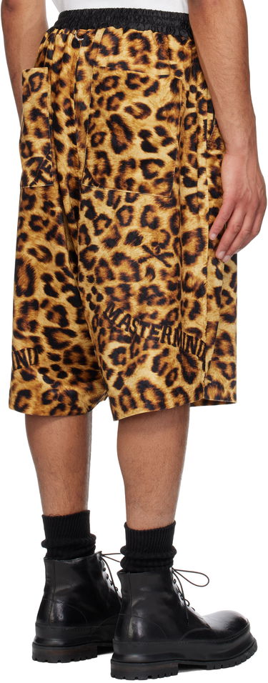 Къси панталони Mastermind WORLD MASTERMIND WORLD Oversized Fit Leopard Shorts Жълто | MW25S14-PA018-600, 2