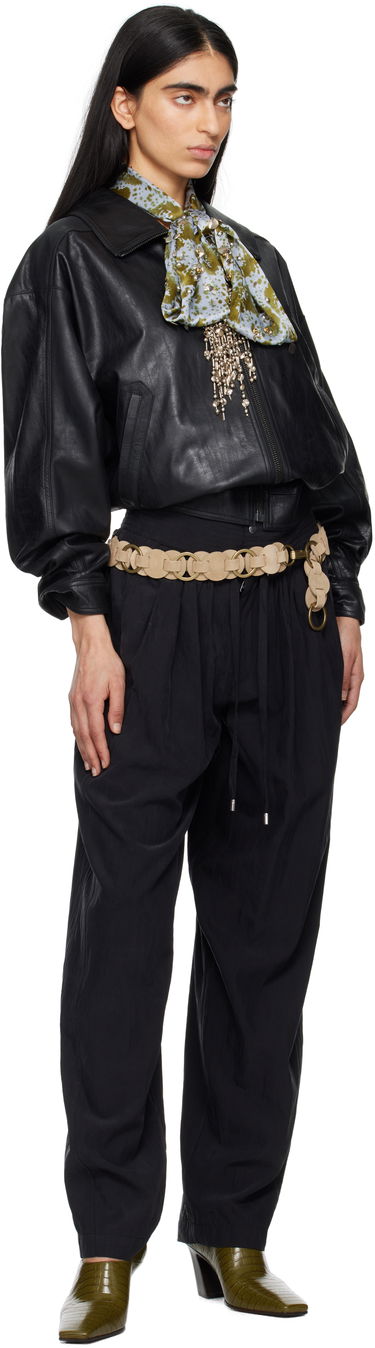 Панталони ISABEL MARANT Isabel Marant Gleen Trousers Черно | PA0541FA-C2G01I, 4
