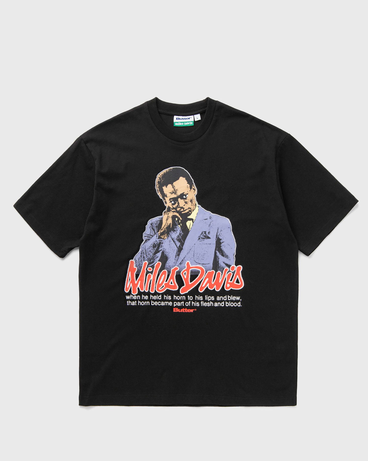 Тениска Butter Goods Miles Davis Portrait Graphic T-Shirt Черно | P23667, 1