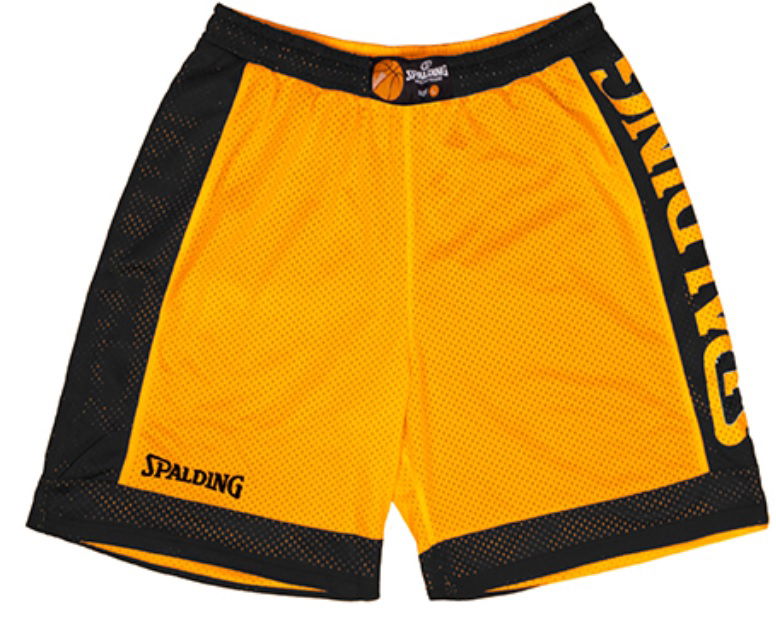 Къси панталони Spalding Spalding Reversible Shorts Жълто | 40221208-mangosorbblack