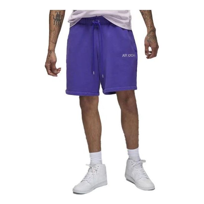 Къси панталони Jordan Air Jordan Wordmark Logo Sweatshorts Лилаво | DV6468-514, 0