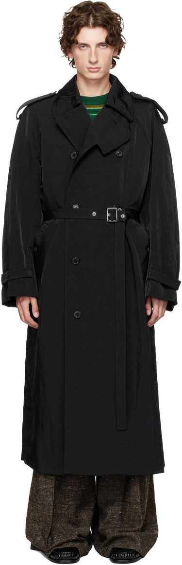 Тренчкот JW Anderson JW Anderson Double-Breasted Trench Coat Черно | CO0338-PG1818, 0