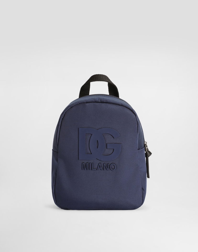 Раница Dolce & Gabbana Dolce & Gabbana Nylon Backpack with Rubber DG Logo Синьо | EM0141AU92780651