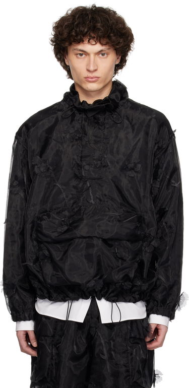 Ветровка Simone Rocha Simone Rocha Carnation Organza Cagoule Jacket Черно | 6123 1245, 0