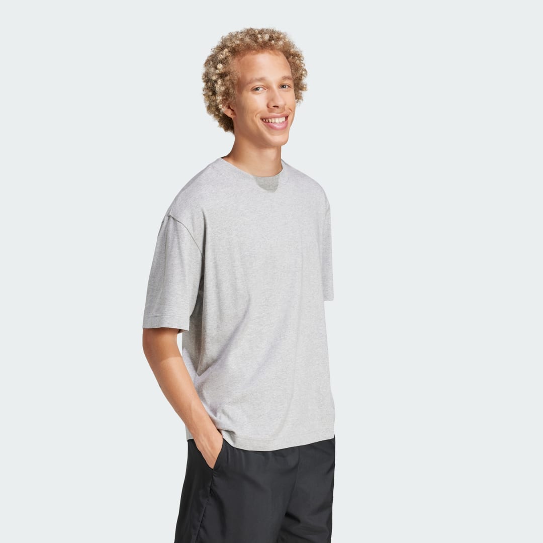 Тениска adidas Performance Loose Fit Logo Graphic Tee Сиво | JF3618, 1