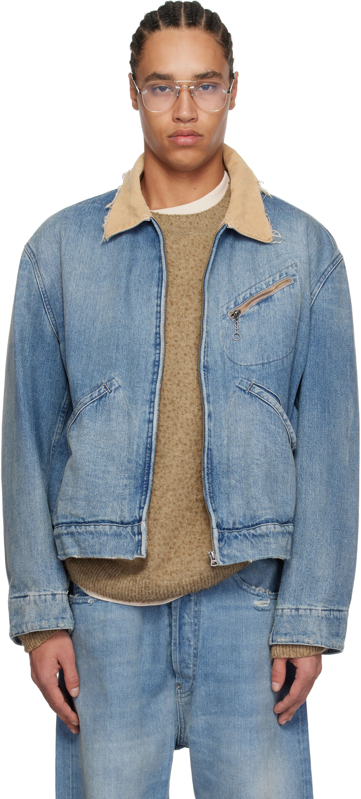 Яке Maison Margiela Maison Margiela Sports Denim Jacket Синьо | S50AM0636 S30383, 0