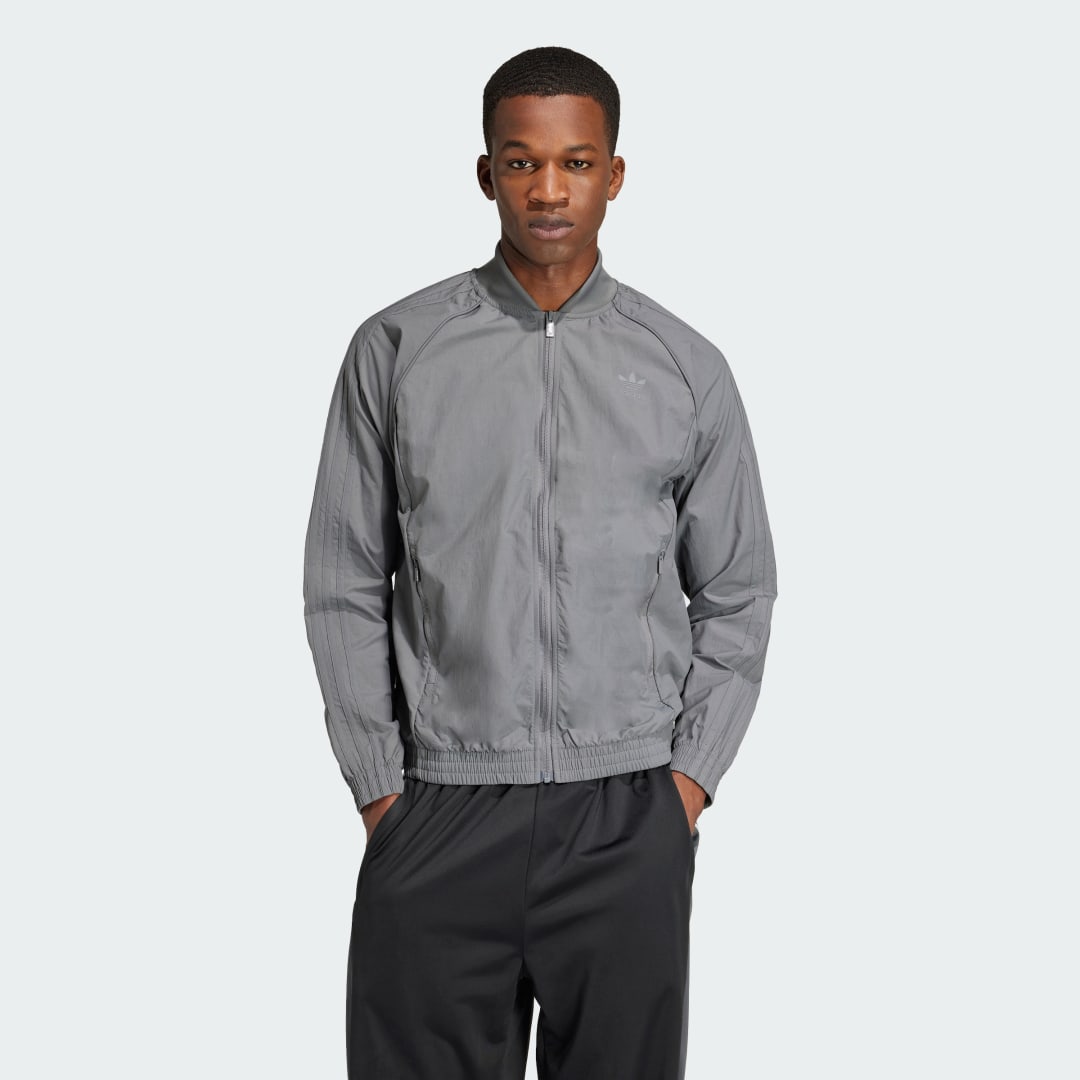 Яке бомбър adidas Performance Woven Track Top Сиво | IZ2112, 0