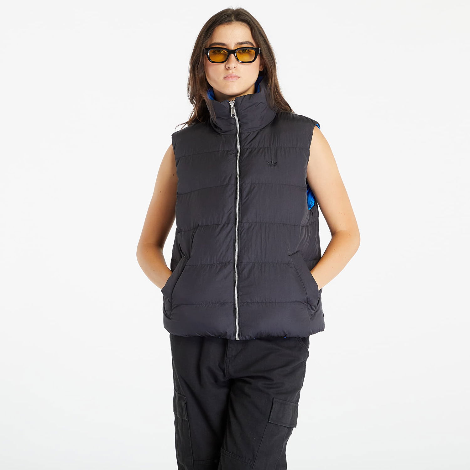 Жилетка adidas Originals Rever Vegan Vest Black/ Royal Blue Синьо | II8465, 0