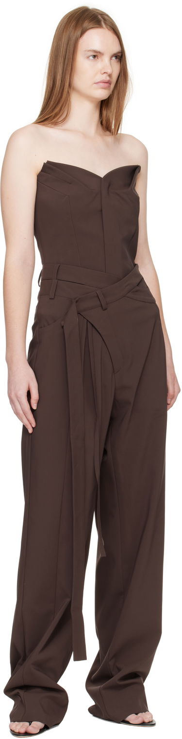 Панталони Ottolinger Ottolinger Signature Wrap Suit Pants Кафяво | 123-201523-03, 3